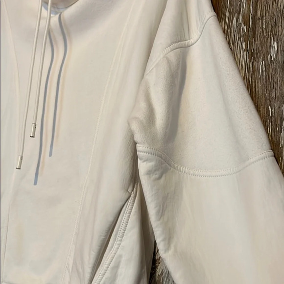 VINCE White Hoodie with Drawstring size extra small - Picture 3 of 6